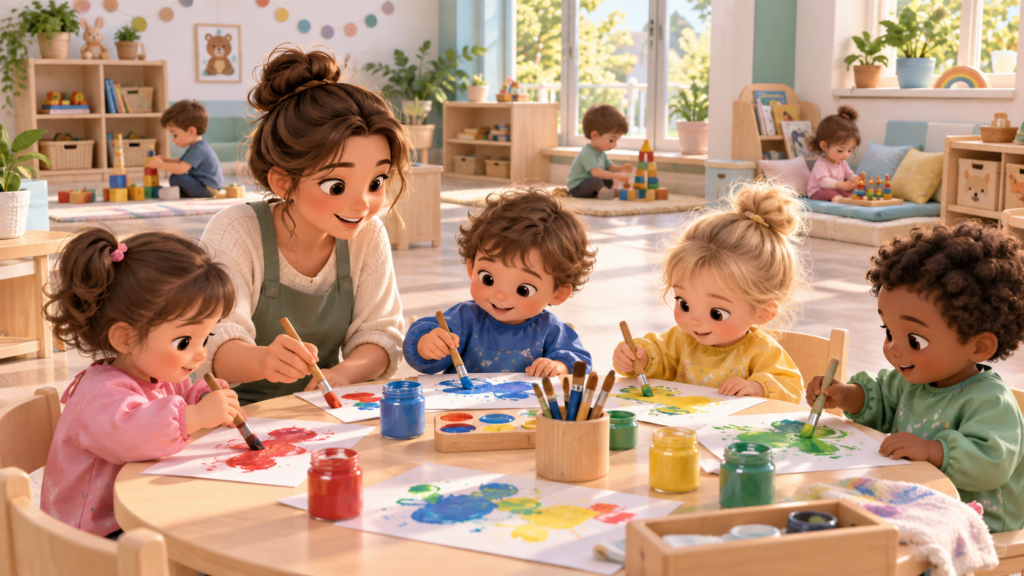 enfant seul enfants en groupe