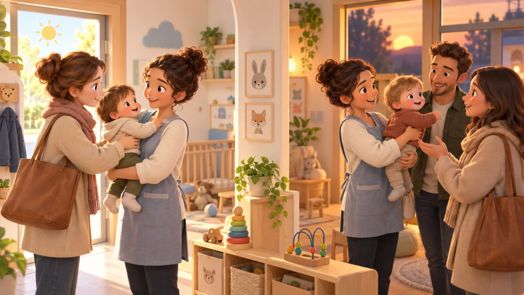 alternance entre matin et soir pour parler aux parents