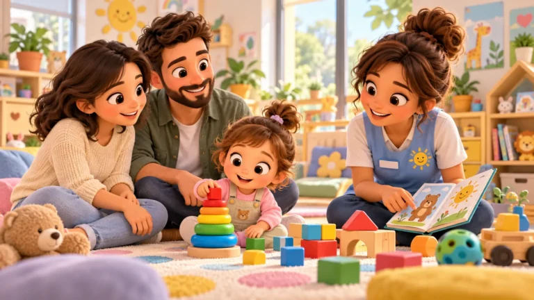 parents jouant avec leur enfant